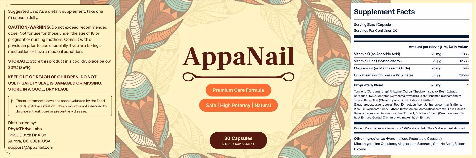AppaNail Product Label